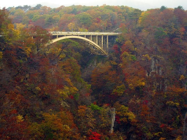 Naruko Gorge's Autumn Foliage, Miyagi.