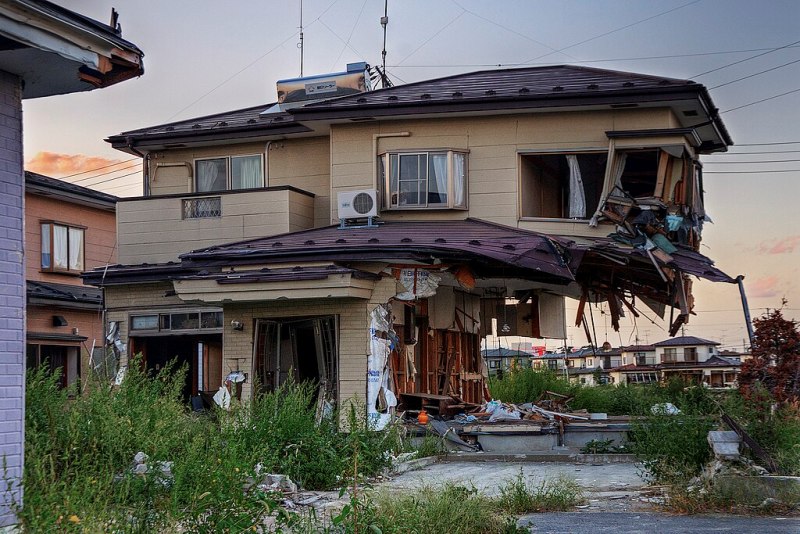 Earthquake in Ishinomaki, Japan