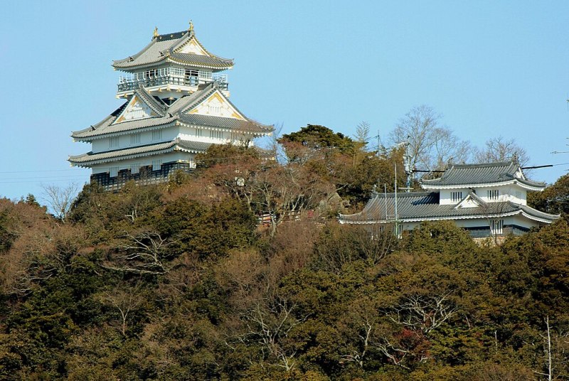 Gifu Castle at the top of Mt Kinka