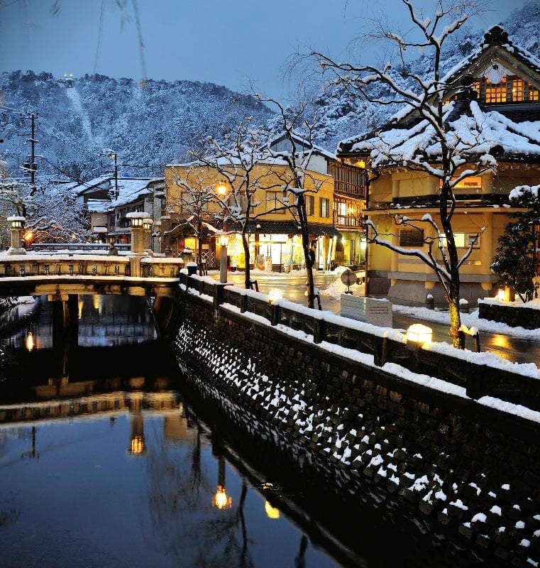 Kinosaki Onsen in Winter, Japan