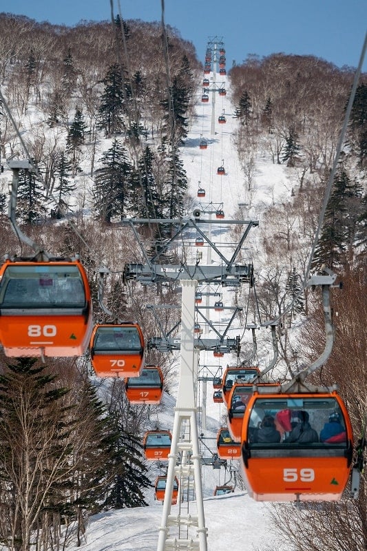 Gondola at Sapporo Kokusai Ski Resort