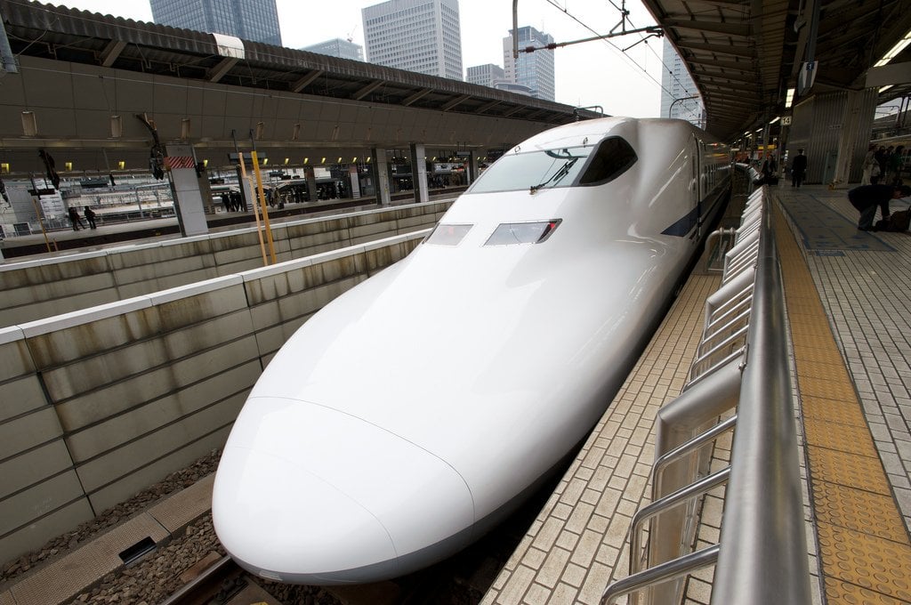 Shinkansen (Bullet Train), Tokyo station.
