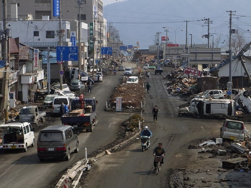 Miyako City, Iwate in 2011 Tohoku Earthquake.